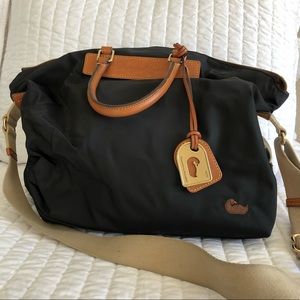 Dooney & Burke Black Nylon Satchel